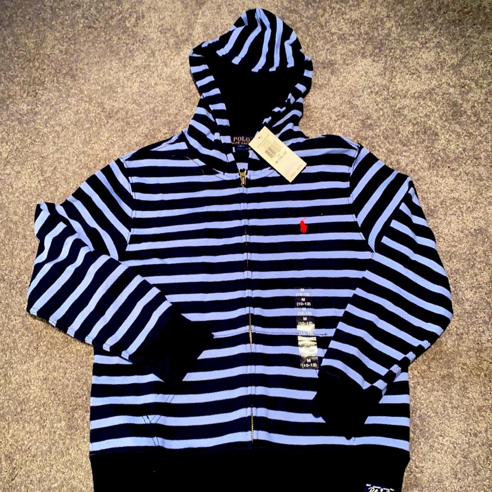 NWT Boys Polo Ralph Lauren Hoodie size 10/12